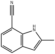 1H-Indole-7-carbonitrile, 2-methyl- Struktur