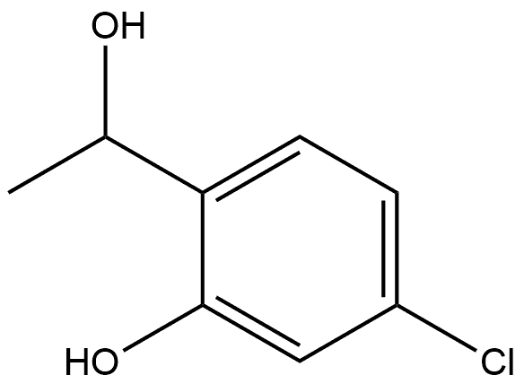 4-Chloro-2-hydroxy-α-methylbenzenemethanol Struktur