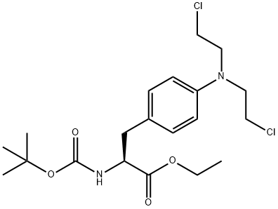 L-Phenylalanine, 4-[bis(2-chloroethyl)amino]-N-[(1,1-dimethylethoxy)carbonyl]-, ethyl ester