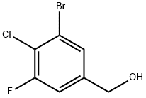 3-bromo-4-chloro-5-fluorobenzyl alcohol Struktur