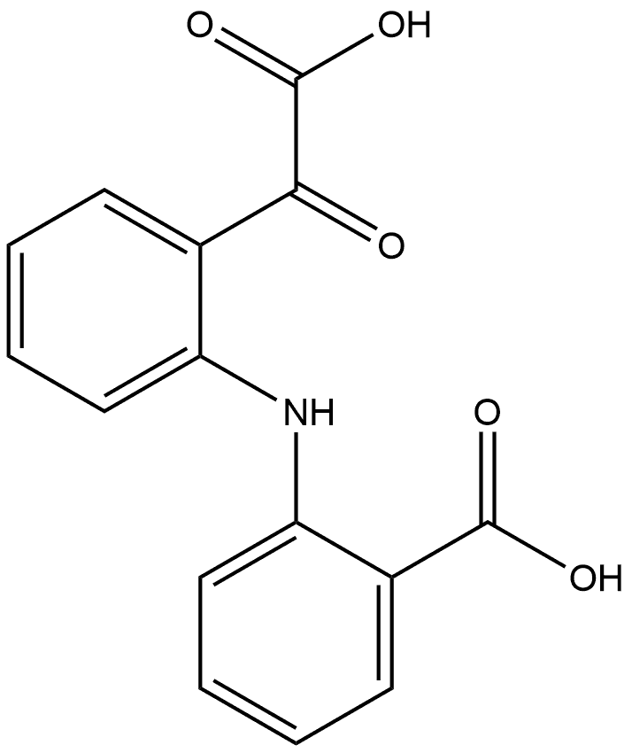 Benzeneacetic acid, 2-[(2-carboxyphenyl)amino]-α-oxo-