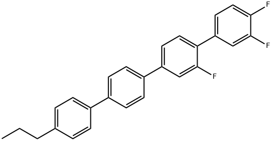 1,1':4',1'':4'',1'''-Quaterphenyl, 2',3,4-trifluoro-4'''-propyl- Struktur