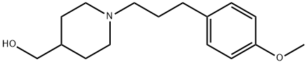 4-Piperidinemethanol, 1-[3-(4-methoxyphenyl)propyl]- Struktur