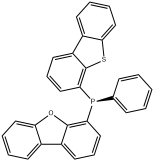 (S)-Dibenzo[b,d]furan-4-yl(dibenzo[b,d]thiophen-4-yl)(phenyl)phosphine Struktur