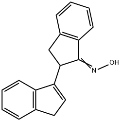 [2,3'-Bi-1H-inden]-1-one, 2,3-dihydro-, oxime (9CI) Struktur