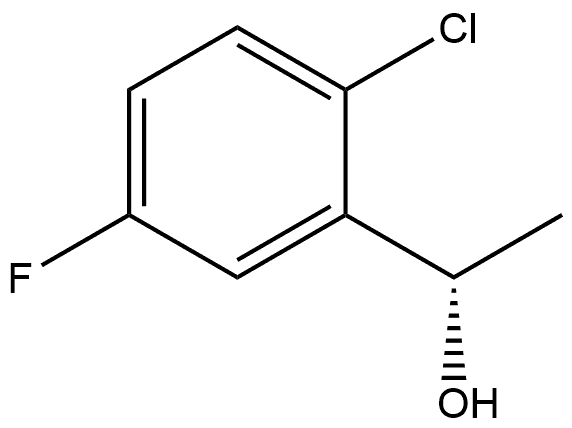 Benzenemethanol, 2-chloro-5-fluoro-α-methyl-, (αS)- Struktur