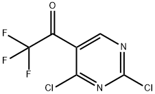 Ethanone, 1-(2,4-dichloro-5-pyrimidinyl)-2,2,2-trifluoro- Struktur