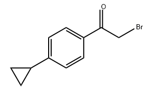 Ethanone, 2-bromo-1-(4-cyclopropylphenyl)- Struktur