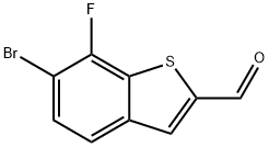 6-Bromo-7-fluorobenzo[b]thiophene-2-carboxaldehyde Struktur