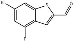 6-Bromo-4-fluorobenzo[b]thiophene-2-carboxaldehyde Struktur