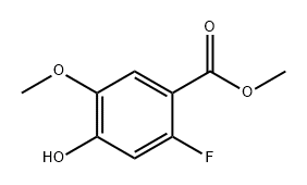 Benzoic acid, 2-fluoro-4-hydroxy-5-methoxy-, methyl ester Struktur