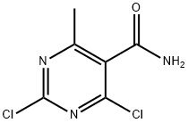 5-Pyrimidinecarboxamide, 2,4-dichloro-6-methyl- Struktur