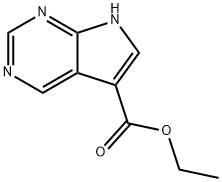 Ethyl 7H-pyrrolo[2,3-d]pyrimidine-5-carboxylate Struktur