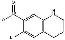 6-Bromo-1,2,3,4-tetrahydro-7-nitroquinoline Struktur