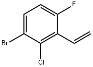 3-Bromo-2-chloro-6-fluorostyrene Struktur