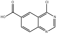 6-Quinazolinecarboxylic acid, 4-chloro- Struktur