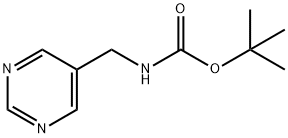 Carbamic acid, N-(5-pyrimidinylmethyl)-, 1,1-dimethylethyl ester Struktur