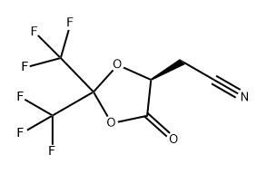 1,3-Dioxolane-4-acetonitrile, 5-oxo-2,2-bis(trifluoromethyl)-, (4S)-