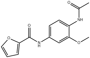 N-(4-Acetamido-3-methoxyphenyl)furan-2-carboxamide Struktur