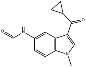 N-(3-(Cyclopropanecarbonyl)-1-methyl-1H-indol-5-yl)formamide Struktur