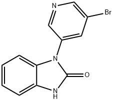 1-(5-Bromopyridin-3-yl)-1H-benzo[d]imidazol-2(3H)-one Struktur