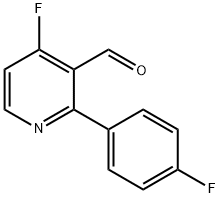 4-Fluoro-2-(4-fluorophenyl)nicotinaldehyde Struktur