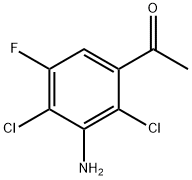 1-(3-Amino-2,4-dichloro-5-fluorophenyl)ethanone Struktur