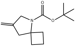 tert-Butyl 7-methylene-5-azaspiro[3.4]octane-5-carboxylate Struktur