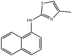 2-Thiazolamine, 4-methyl-N-1-naphthalenyl- Struktur