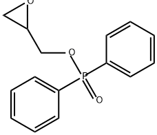 Phosphinic acid, diphenyl-, oxiranylmethyl ester (9CI) Struktur