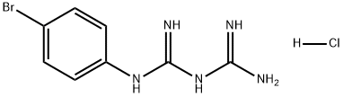 Imidodicarbonimidic diamide, N-(4-bromophenyl)-, hydrochloride (1:1) Struktur