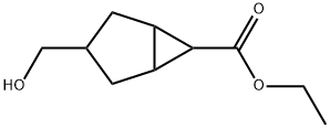 Bicyclo[3.1.0]hexane-6-carboxylic acid, 3-(hydroxymethyl)-, ethyl ester Struktur