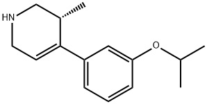 (3R)-1,2,3,6-Tetrahydro-3-methyl-4-[3-(1-methylethoxy)phenyl]pyridine Struktur