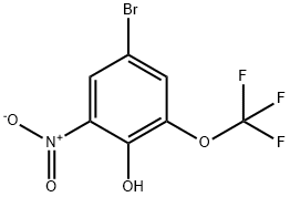 4-Bromo-2-nitro-6-(trifluoromethoxy)phenol Structure