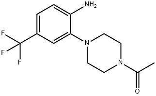 2-(4-Acetylpiperazin-1-yl)-4-(trifluoromethyl)aniline Structure