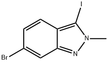 2H-Indazole, 6-bromo-3-iodo-2-methyl- Struktur