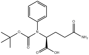 L-Glutamine, N2-[(1,1-dimethylethoxy)carbonyl]-N-phenyl- Struktur