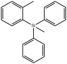 Benzene, 1-methyl-2-(methyldiphenylsilyl)- Struktur