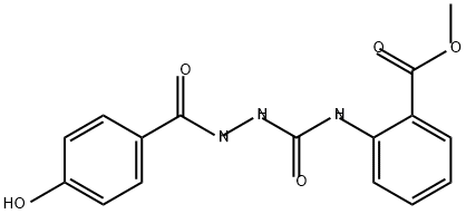 Benzoic acid, 2-[[[2-(4-hydroxybenzoyl)hydrazinyl]carbonyl]amino]-, methyl ester Struktur