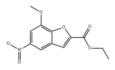 2-Benzofurancarboxylic acid, 7-methoxy-5-nitro-, ethyl ester