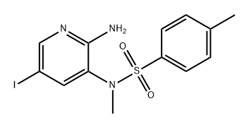 Benzenesulfonamide, N-(2-amino-5-iodo-3-pyridinyl)-N,4-dimethyl- Struktur