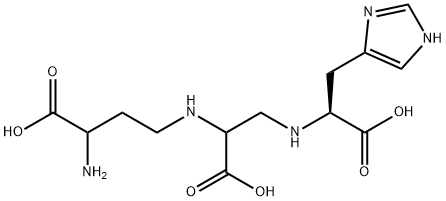 Histidine, N-[2-[(3-amino-3-carboxypropyl)amino]-2-carboxyethyl]- Struktur