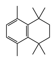 Naphthalene, 1,2,3,4-tetrahydro-1,1,4,4,5,8-hexamethyl- Struktur