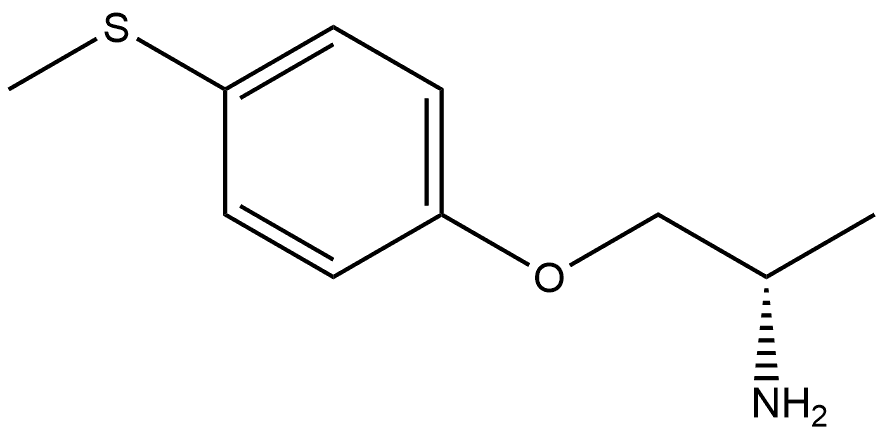 (S)-1-(4-(methylthio)phenoxy)propan-2-amine Struktur