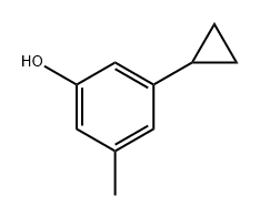 Phenol, 3-cyclopropyl-5-methyl- Struktur