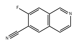 6-Isoquinolinecarbonitrile, 7-fluoro- Struktur