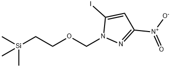 5-Iodo-3-nitro-1-[[2-(trimethylsilyl)ethoxy]methyl]-1H-pyrazole Struktur