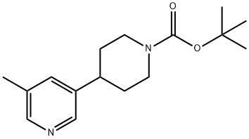 tert-butyl 4-(5-methylpyridin-3-yl)piperidine-1-carboxylate Struktur