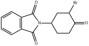 1H-Isoindole-1,3(2H)-dione, 2-(3-bromo-4-oxocyclohexyl)- Struktur