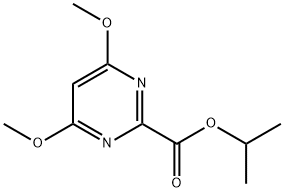 2-Pyrimidinecarboxylic acid, 4,6-dimethoxy-, 1-methylethyl ester Struktur